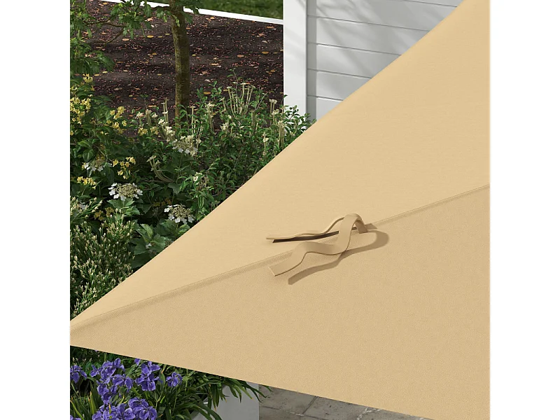 Parasol carré déporté ZOGRA kaki