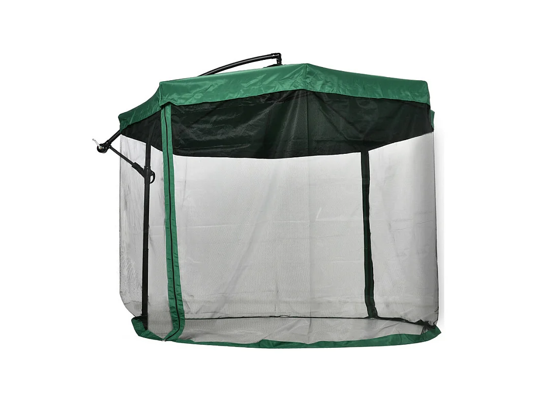 Parasol déporté avec moustiquaire MAYA vert