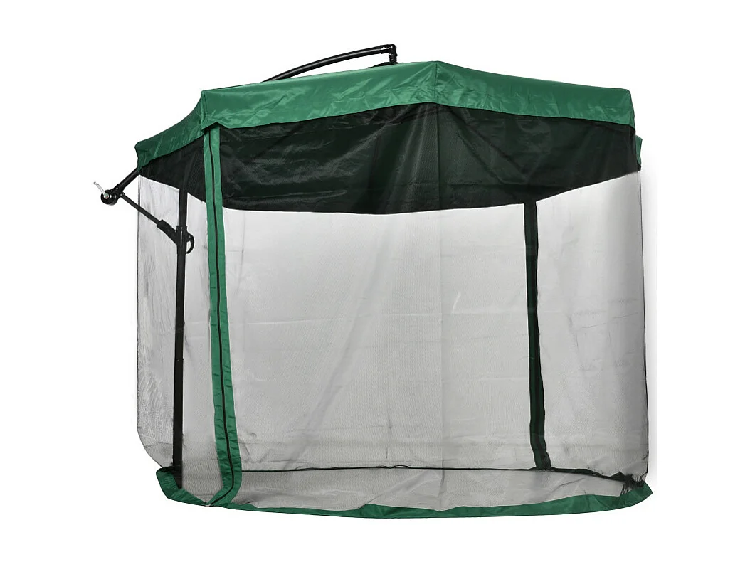 Parasol déporté avec moustiquaire MAYA vert