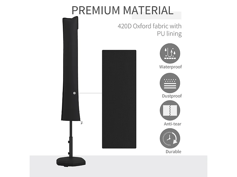 Housse de protection imperméable TALLIA noire