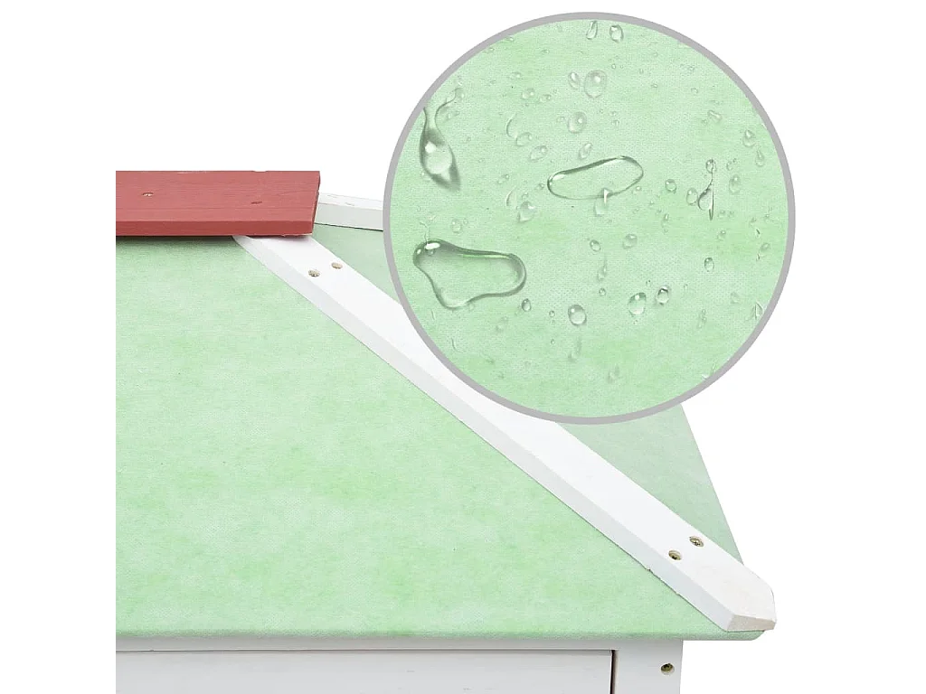 Gaiola dupla para animais Red Wood