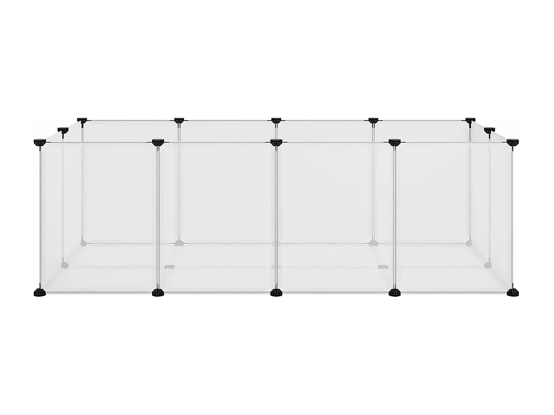 Gaiola para pequenos animais Transparente 144x74x46,5 cm PP e Aço