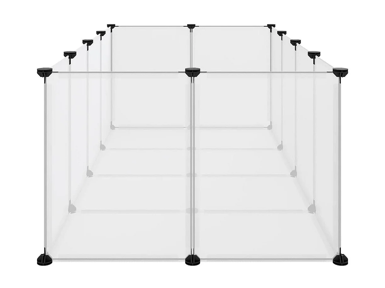 Gaiola para pequenos animais Transparente 144x74x46,5 cm PP e Aço