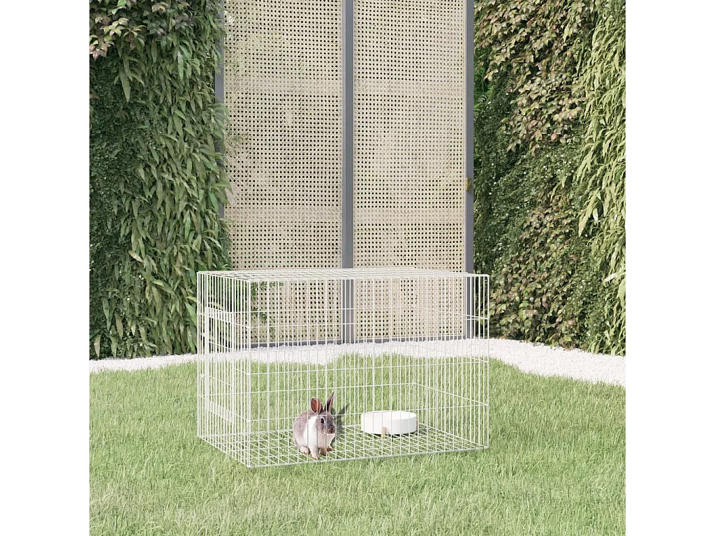 Jaula para conejos 78x54x54 cm Hierro galvanizado