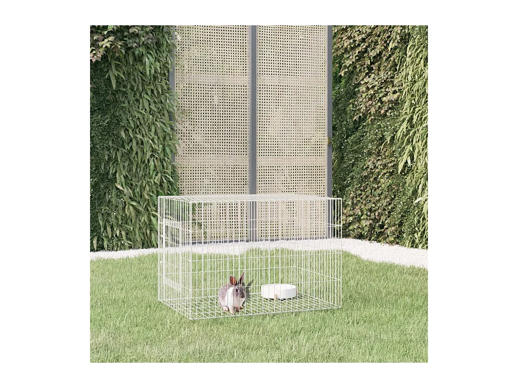 Cage à lapin 78x54x54 cm Fer galvanisé