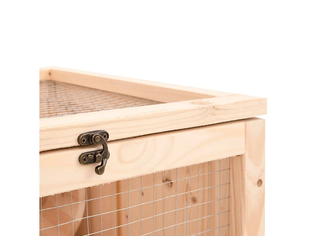 Hamsterkooi 81x40x60 cm massief dennenhout