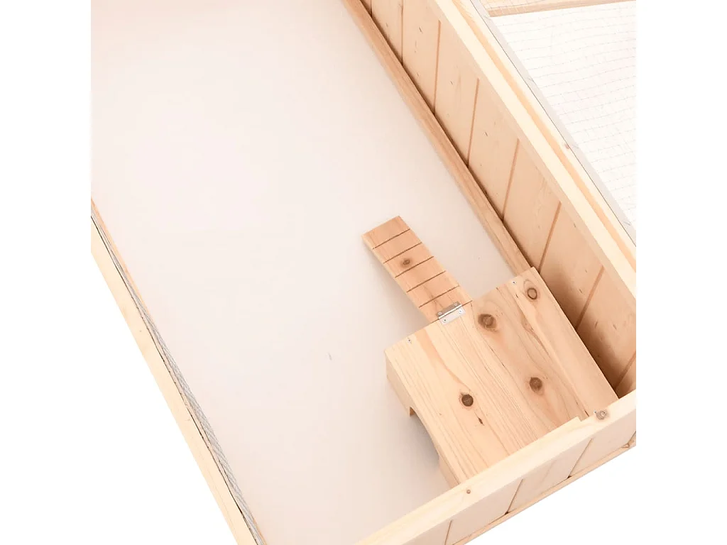 Cage à hamster 104x52x38 cm bois massif de sapin