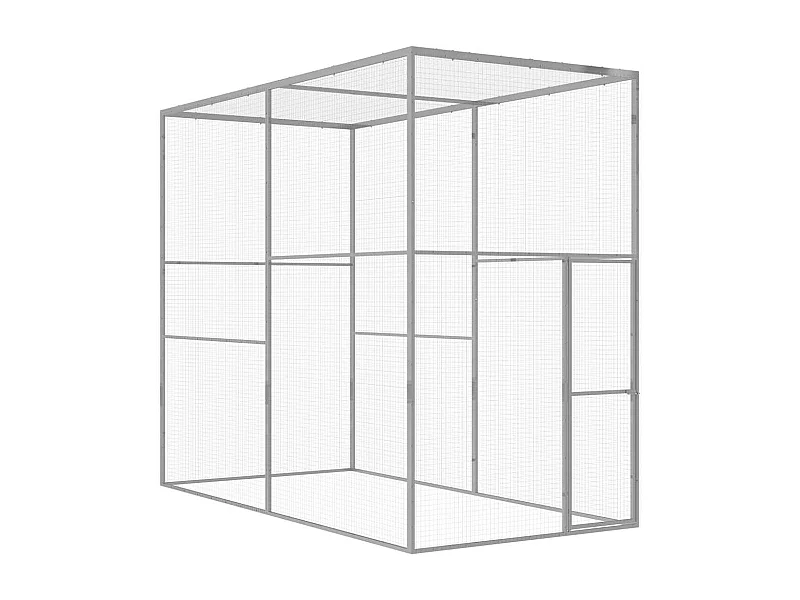 Kattenkooi 3x1,5x2,5 m Gegalvaniseerd staal