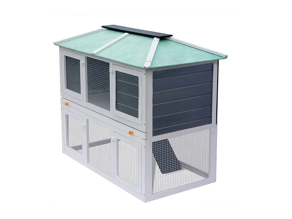 Cage double pour animaux Bois