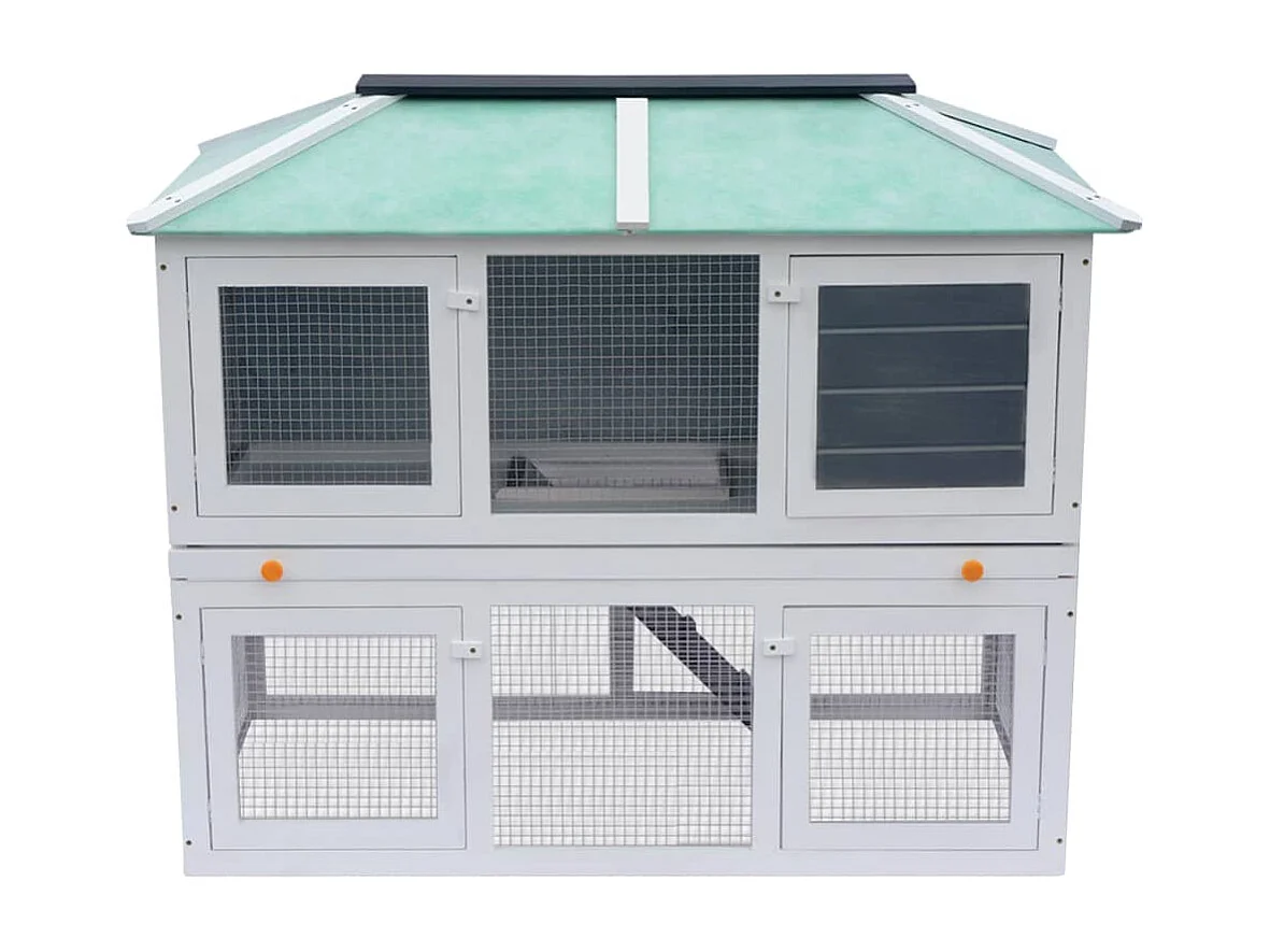 Cage double pour animaux Bois