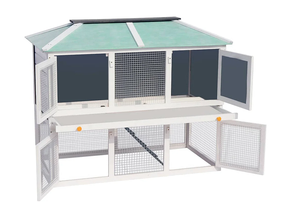 Cage double pour animaux Bois