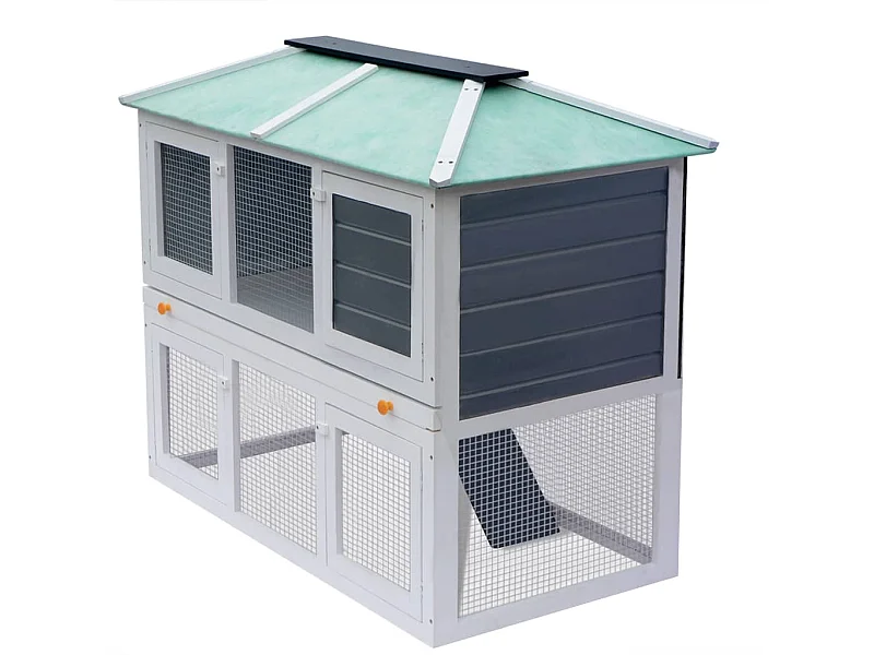 Cage double pour animaux Bois