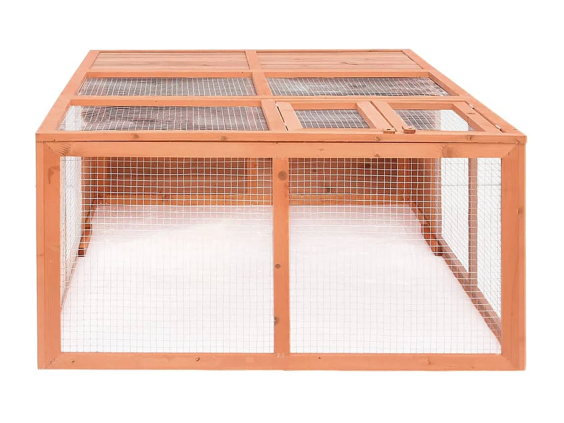 Cage pour animaux de jardin 150x100x50 cm Bois de sapin massif