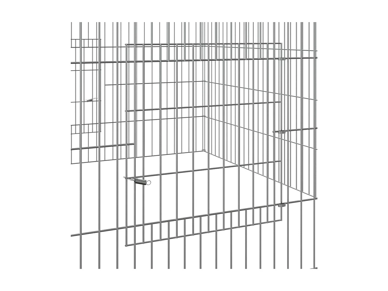 Gaiola para coelho 110x110x55 cm Ferro galvanizado