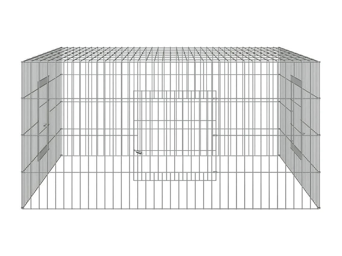Cage à lapin 110x110x55 cm Fer galvanisé
