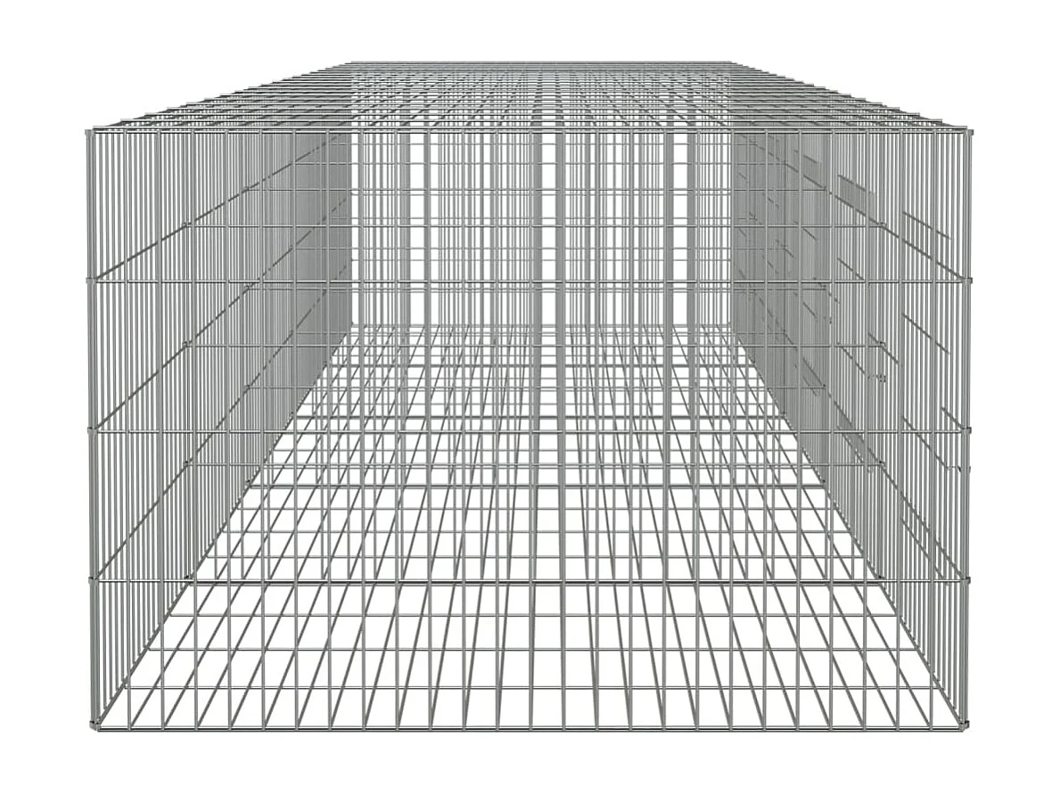 Gaiola para coelho 5 painéis 273x79x54 cm Ferro galvanizado