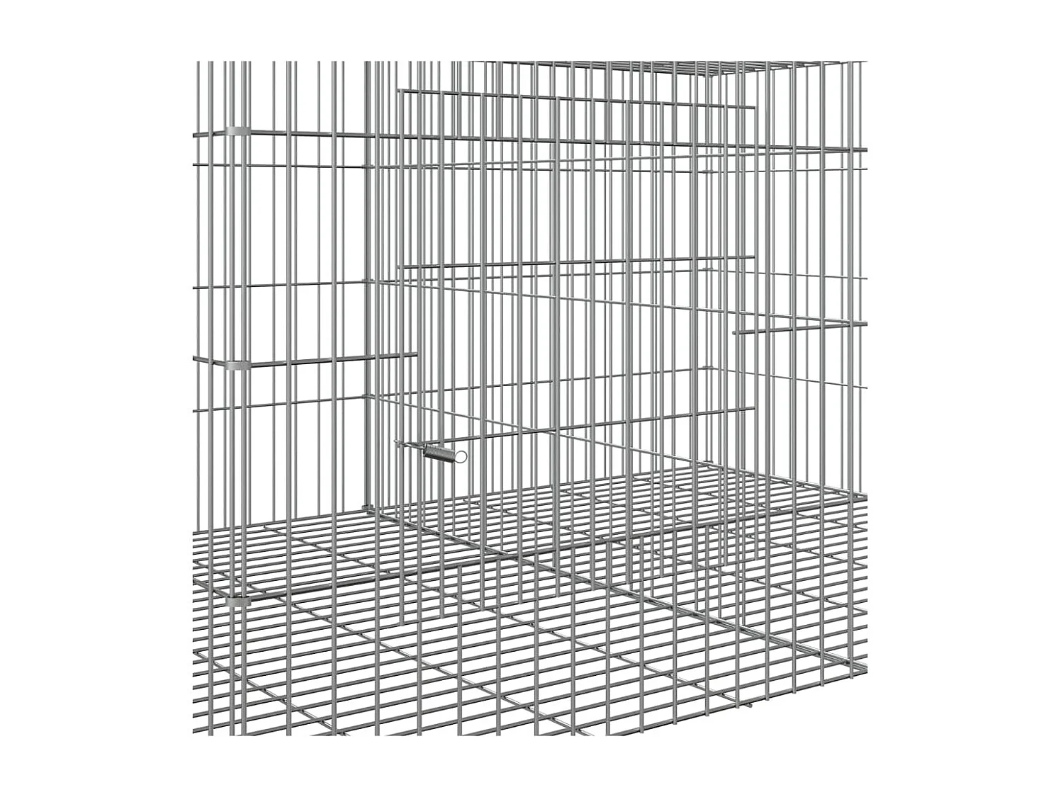 Cage à lapin 5 panneaux 273x79x54 cm Fer galvanisé