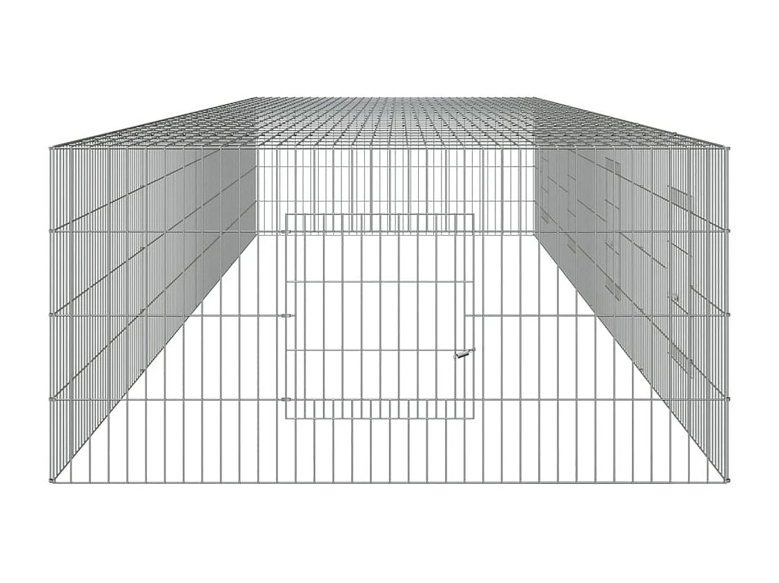 Gaiola para coelho 4 painéis 433x109x54 cm Ferro galvanizado