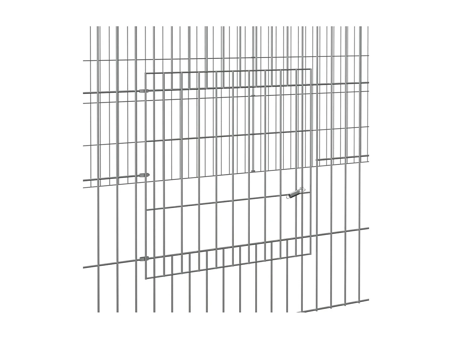 Gaiola para coelho 4 painéis 433x109x54 cm Ferro galvanizado