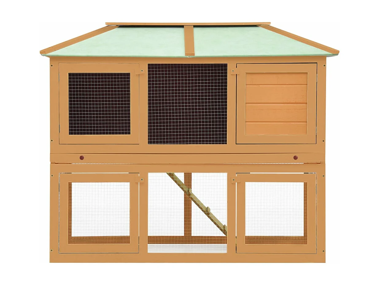 Cage double pour animaux Bois