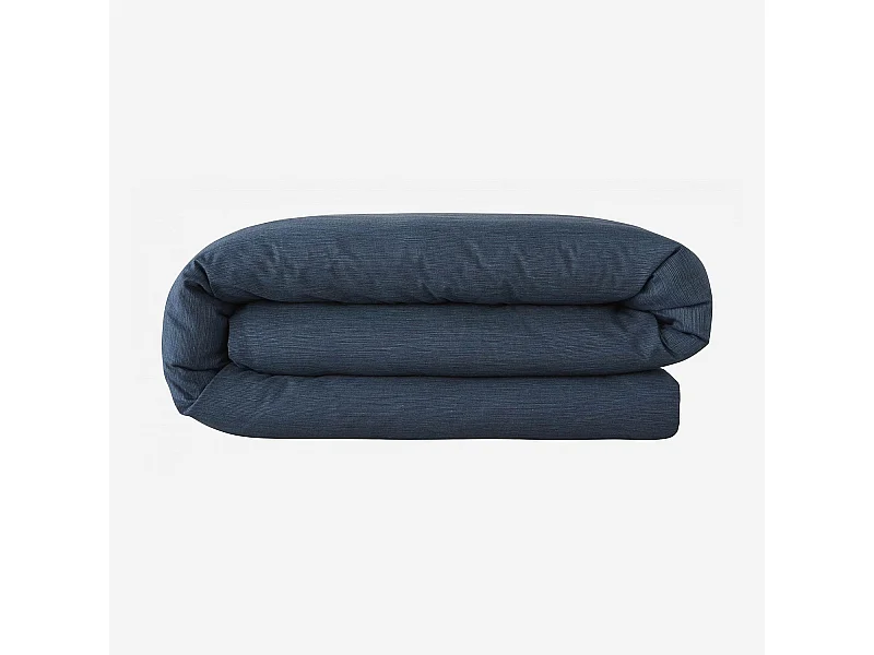 Habitat - Housse de couette en coton - 240 x 260 cm - Bleu nuit - Skye