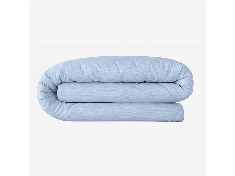 Habitat - Housse de couette en coton - 220 x 240 cm - Bleu clair - Skye