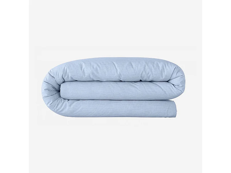 Habitat - Housse de couette en coton - 220 x 240 cm - Bleu clair - Skye