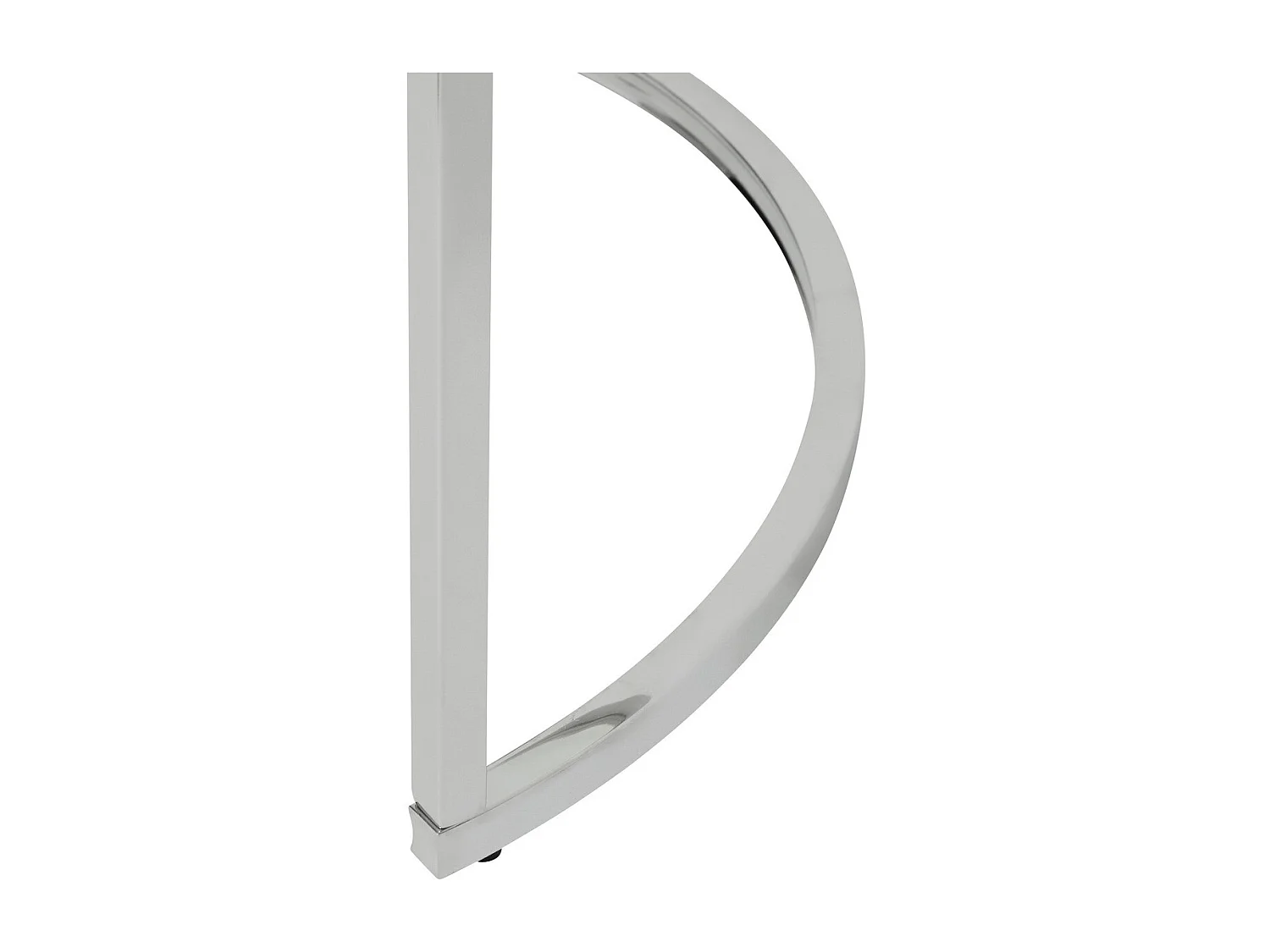 Lot de 2 Tables gigognes en Verre trempé et Inox