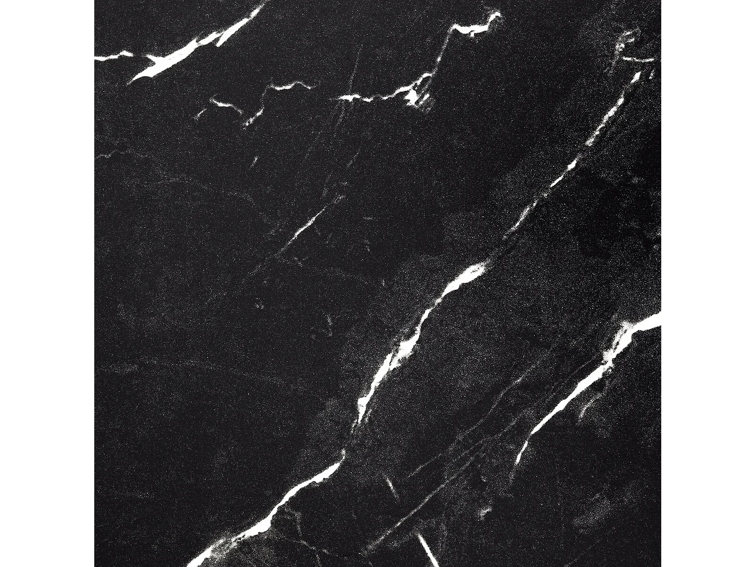 Lot de 2 Tables gigognes Noir Effet Marbre et Métal noir