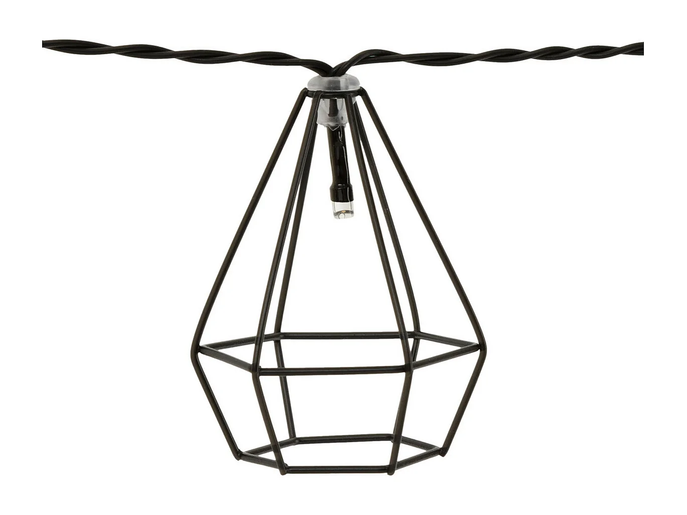 Guirlande Solaire Extérieur "Flave" 335cm Noir