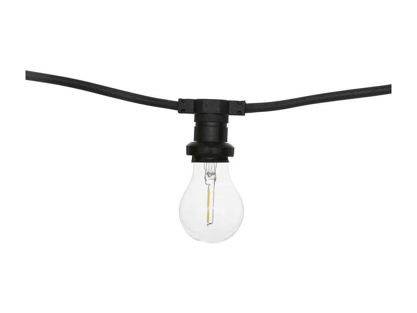 Guirlande Extérieur "10 Ampoules" 520cm Noir