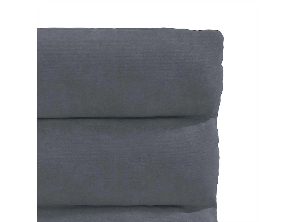 Chaises à manger lot de 2 Gris foncé Velours