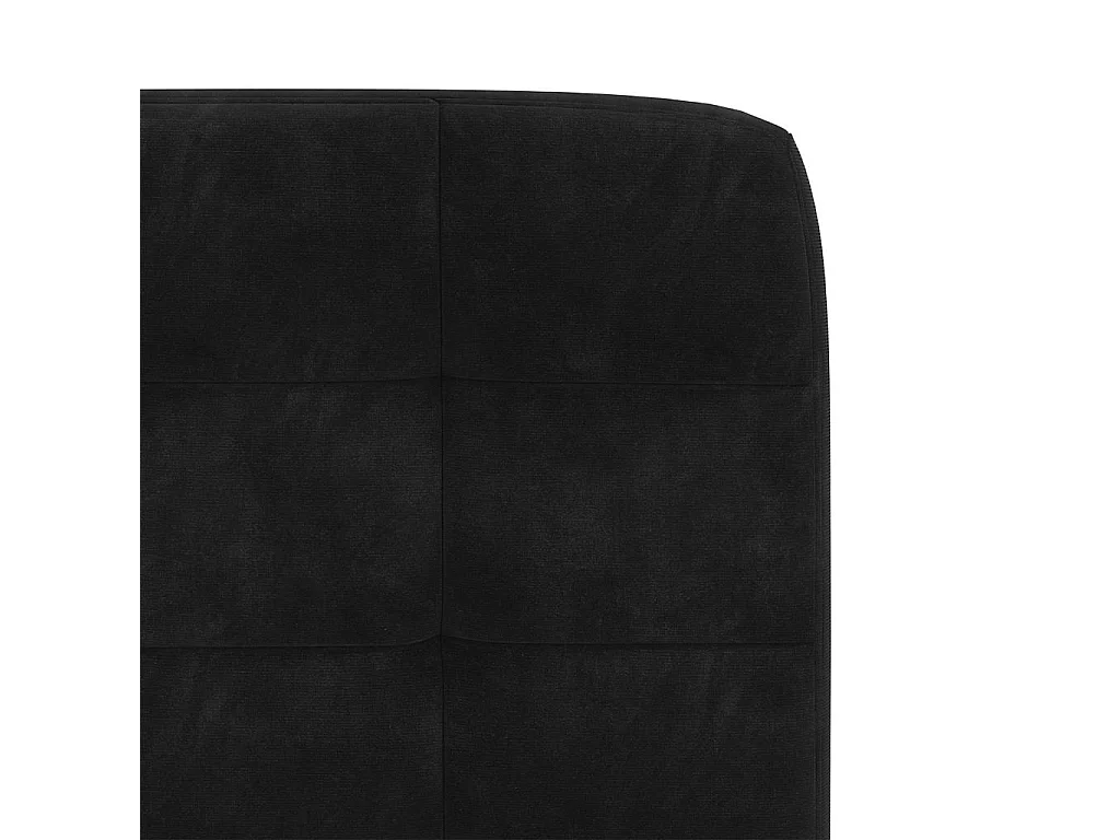 Chaises à manger lot de 2 Noir Velours