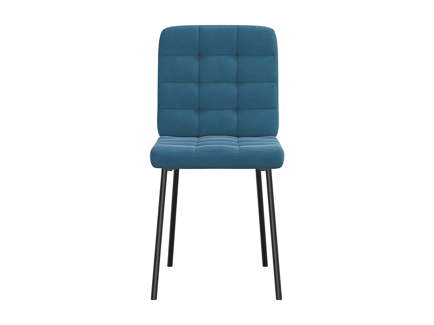 Eetkamerstoelen 2 st fluweel blauw