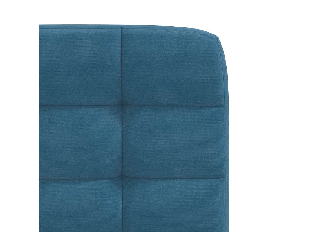 Eetkamerstoelen 2 st fluweel blauw