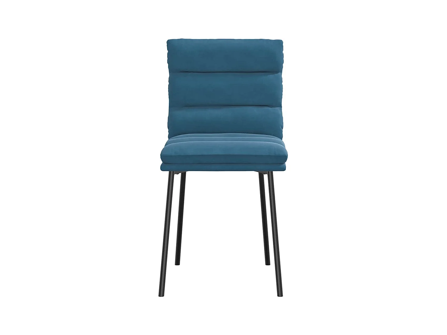 Eetkamerstoelen 2 st fluweel blauw