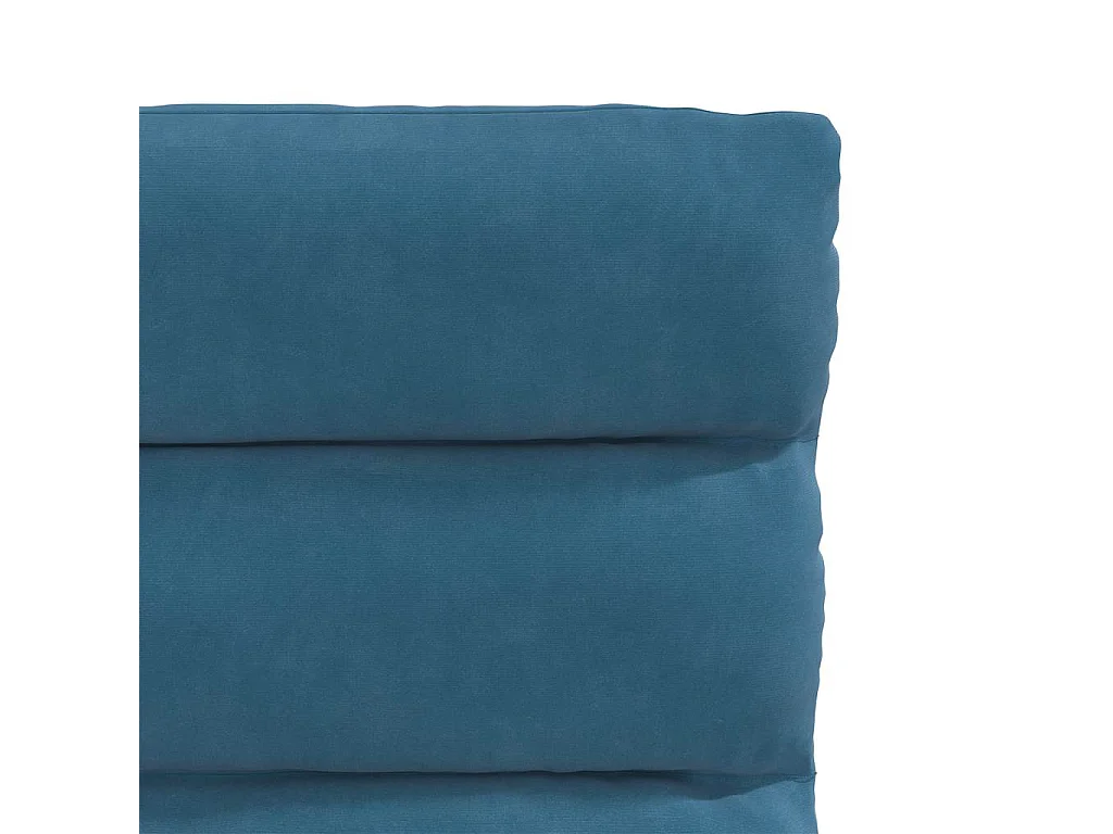 Chaises à manger lot de 2 Bleu Velours