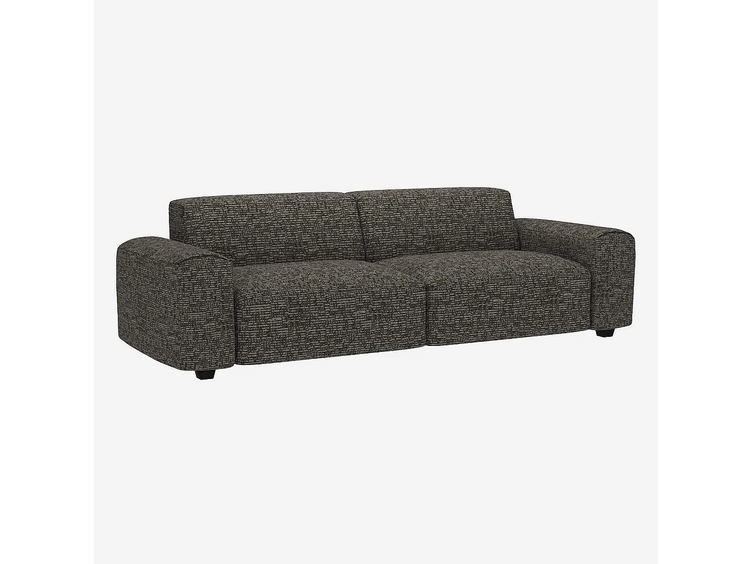 Habitat - Canapé 4 places en tissu Alba - Gris ardoise  - Posada