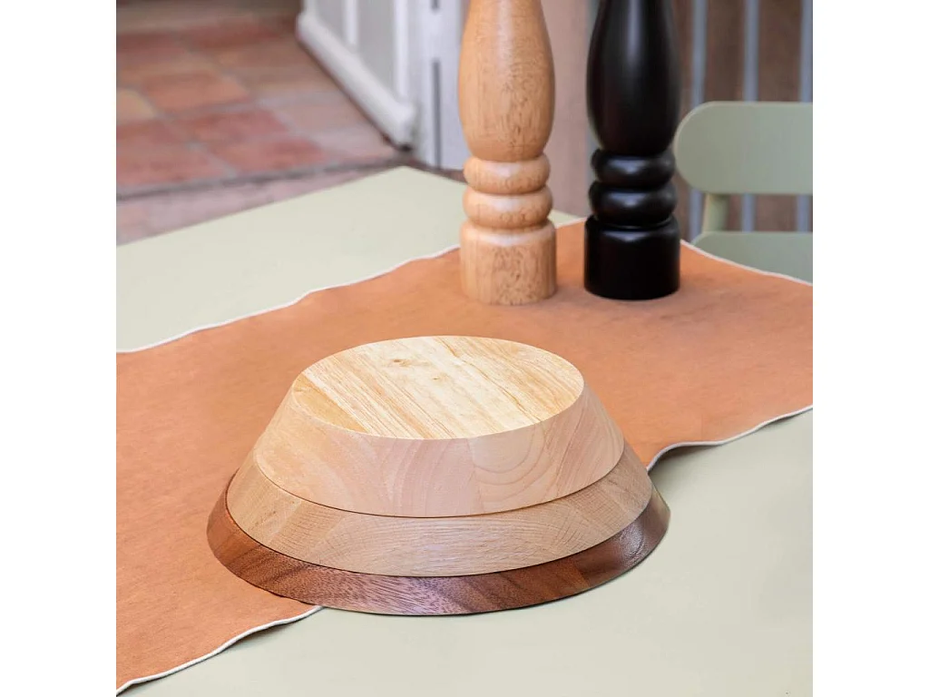 Habitat - Lot de 3 planches à découper en bois d'hévéa, chêne et acacia - Naturel - Design by Chloé Le Cam - Ubillo