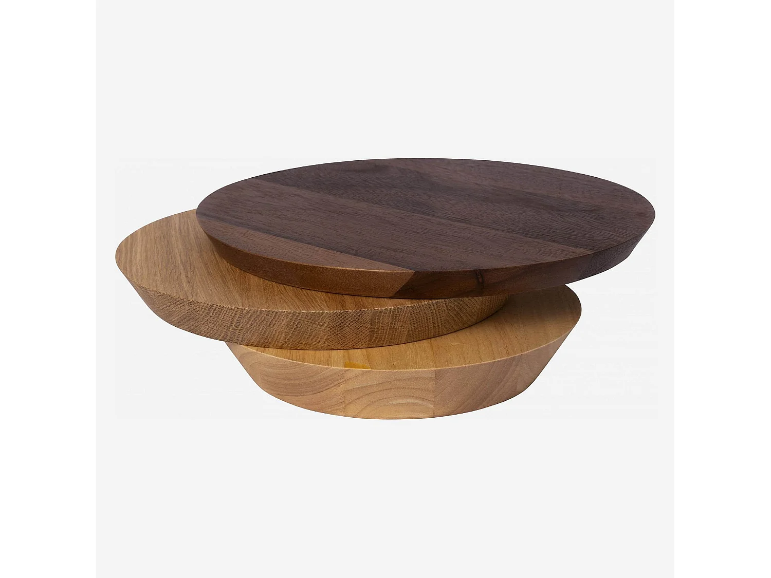 Habitat - Lot de 3 planches à découper en bois d'hévéa, chêne et acacia - Naturel - Design by Chloé Le Cam - Ubillo