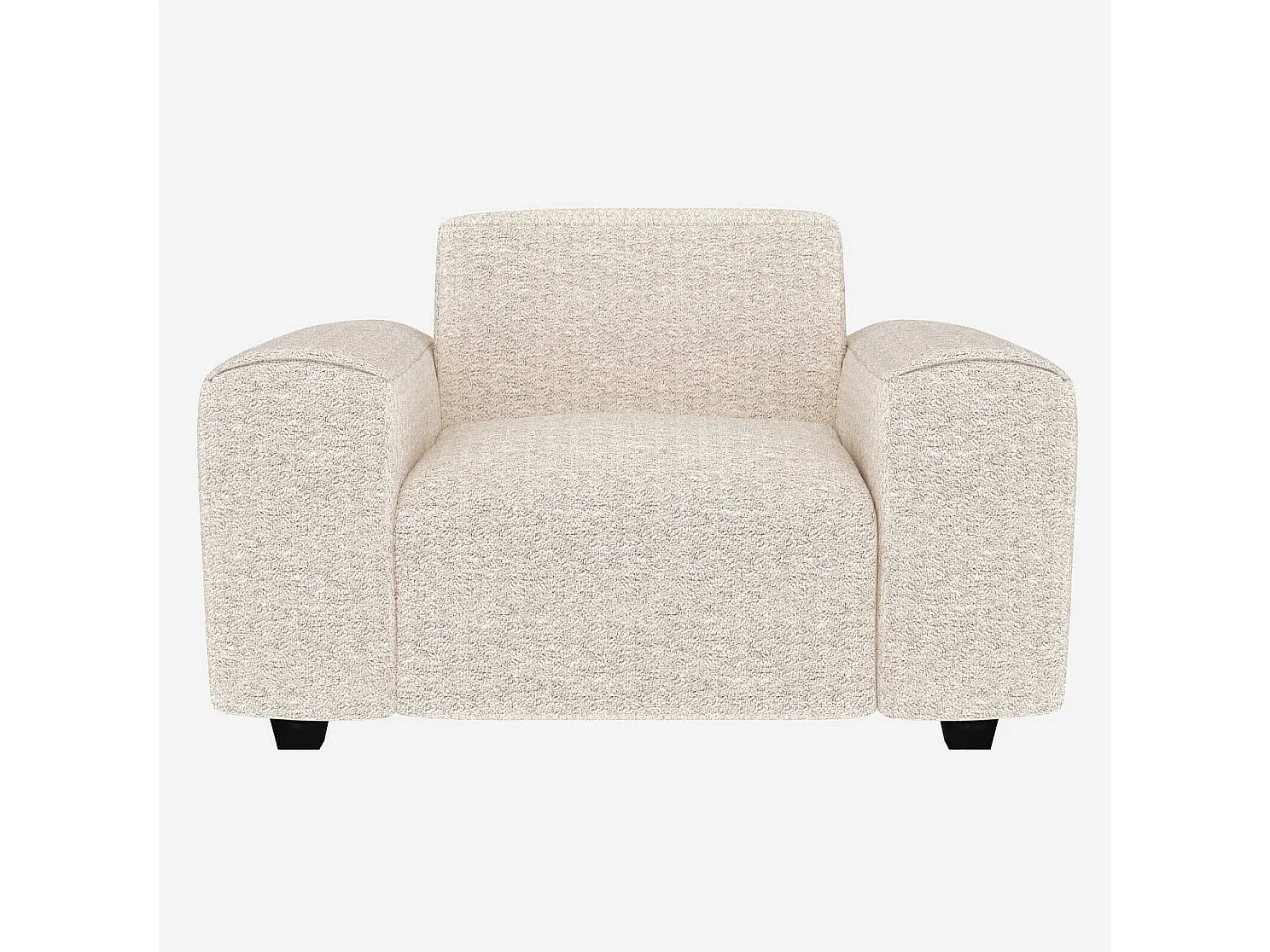 Habitat - Fauteuil en tissu Bormio - Blanc albâtre - Posada
