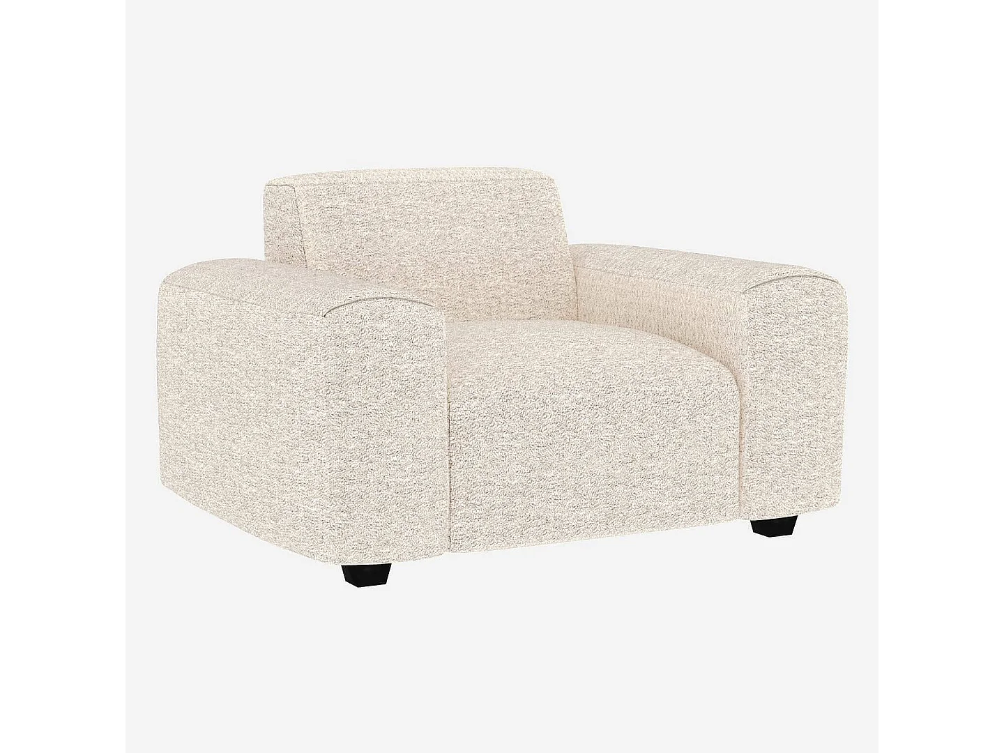 Habitat - Fauteuil en tissu Bormio - Blanc albâtre - Posada