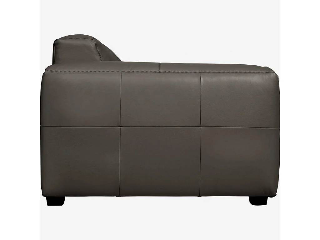 Habitat - Fauteuil en cuir Savoy - Marron tonka - Posada