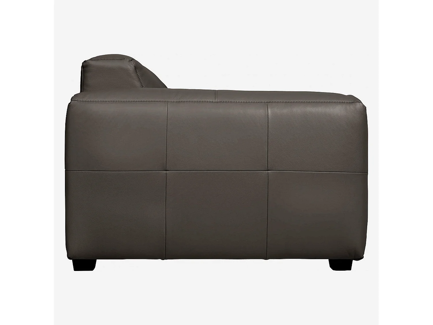 Habitat - Fauteuil en cuir Savoy - Marron tonka - Posada