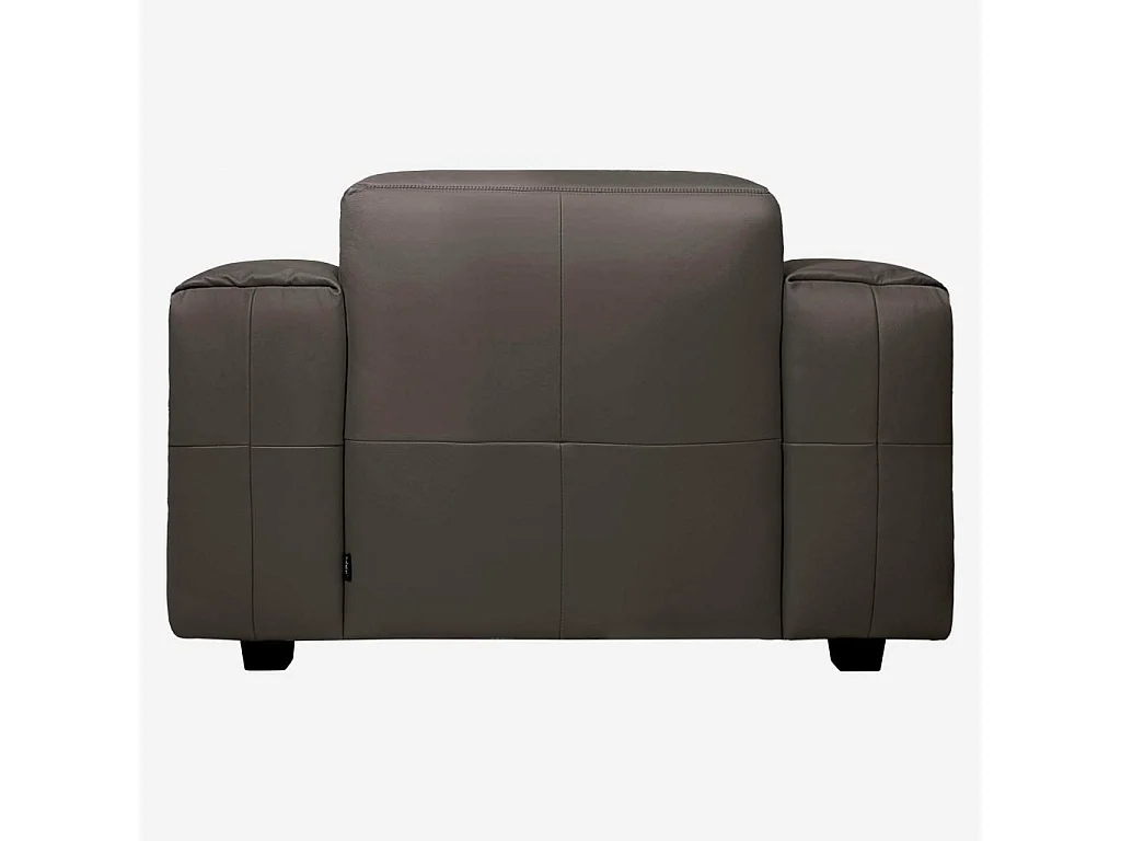 Habitat - Fauteuil en cuir Savoy - Marron tonka - Posada