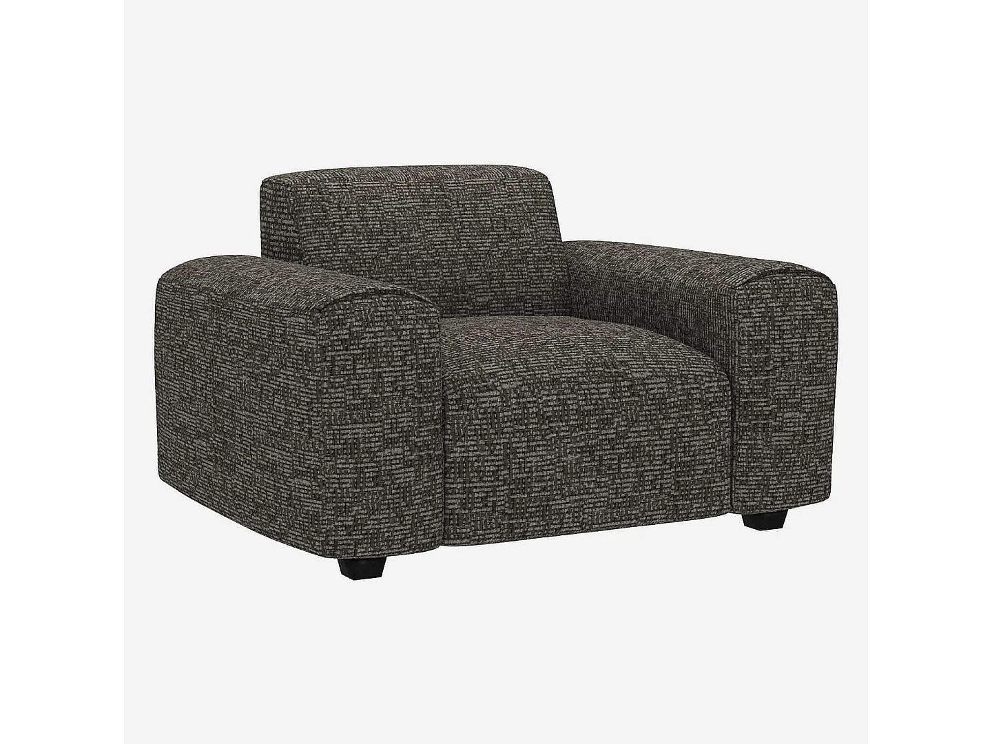 Habitat - Fauteuil en tissu Alba - Gris ardoise  - Posada