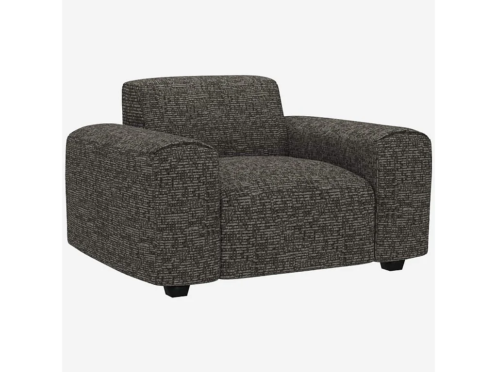Habitat - Fauteuil en tissu Alba - Gris ardoise  - Posada