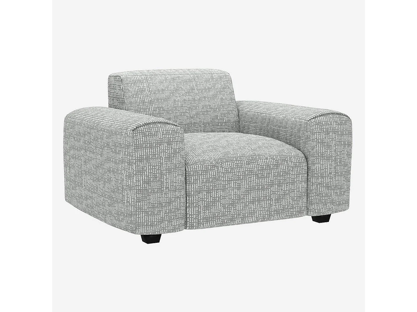 Habitat - Fauteuil en tissu Alba - Gris brume - Posada