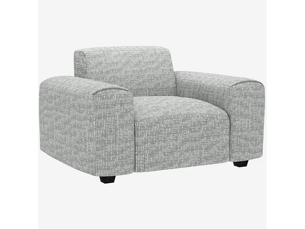 Habitat - Fauteuil en tissu Alba - Gris brume - Posada