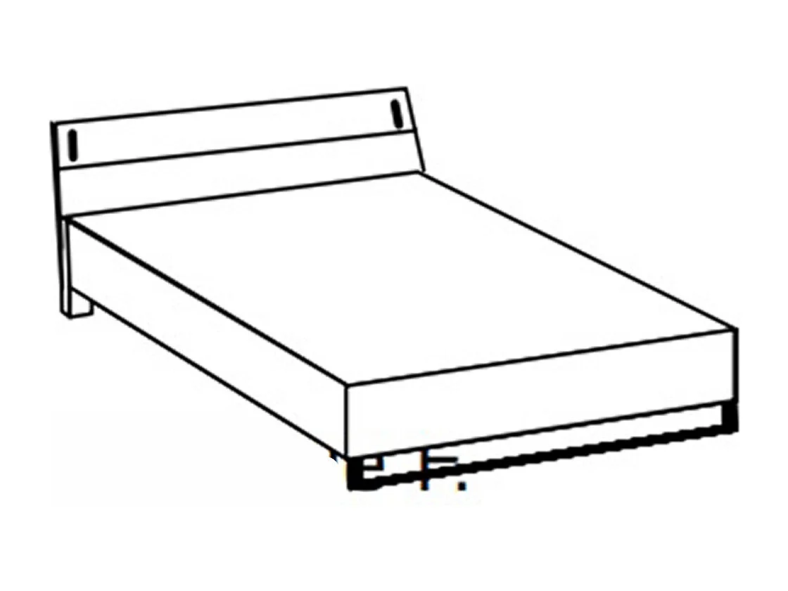 Chambre à coucher complète adulte ( lit adulte 160 x 200 cm+ Commode combinée + chevet+ Armoire)